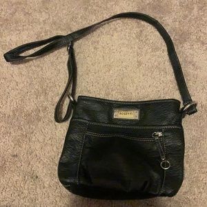 Black Rosetta purse